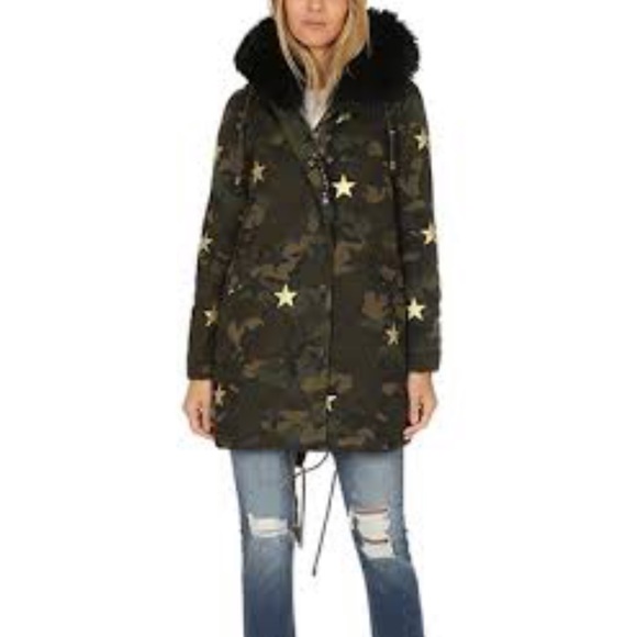 jocelyn Jackets & Blazers - NWOT JOCELYN Camo with Stars Duffle Coat